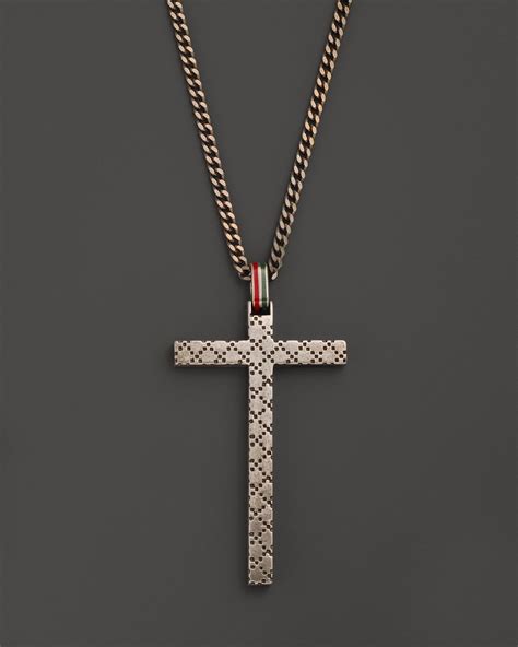 gucci pendant men cross|gucci pendant necklace unisex.